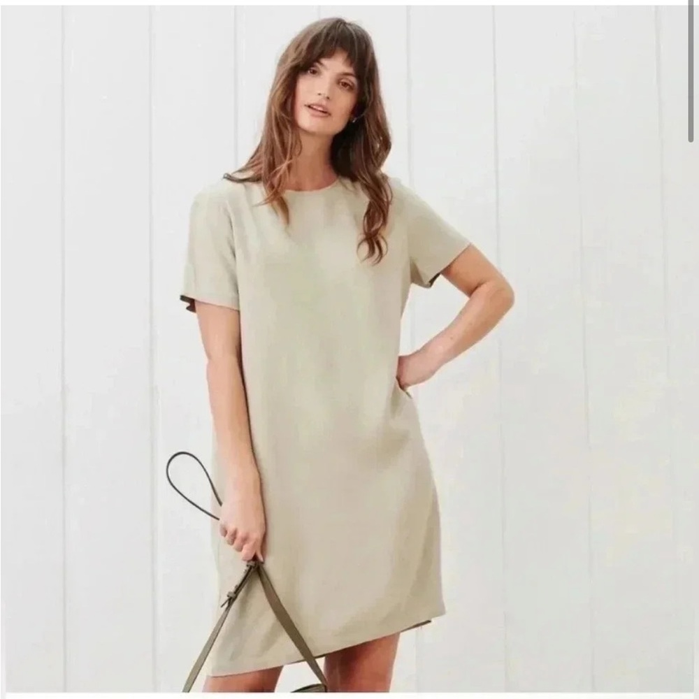 Jenni Kayne Crepe Short Sleeve Mini Dress